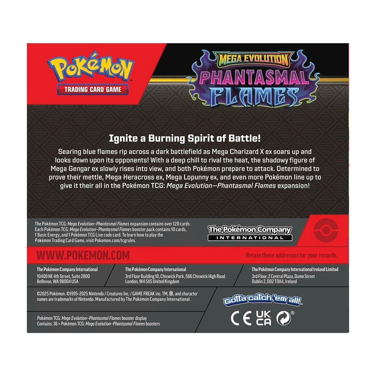 Mega Evolution Phantasmal Flames Booster Box